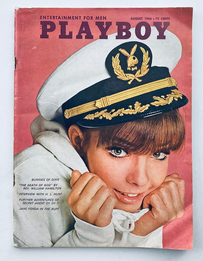 VTG Playboy Magazine August 1966 Susan Denberg w Centerfold No Label