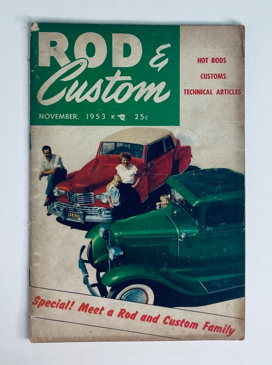 VTG Rod & Custom Magazine November 1953 Vol 1 No. 7 Coupe & Continental No Label