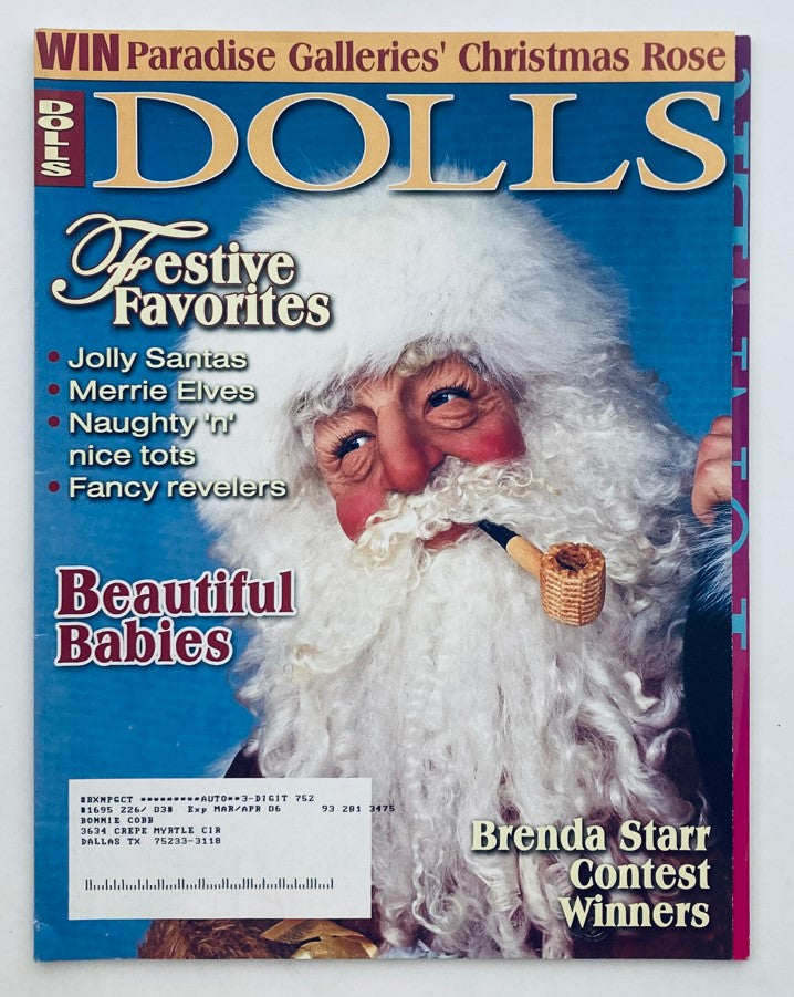 Dolls Magazine Holiday 2005 Vol 24 No. 1 Susan McMullen's Christmas Eve Santa