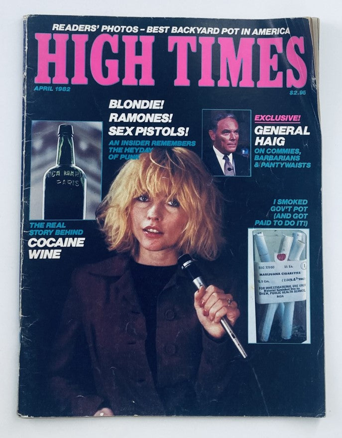 VTG High Times Magazine April 1982 #80 Real Story Behind Cocaine Wine No Label