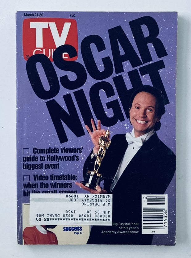 TV Guide Magazine March 24 1990 Billy Crystal in Academy Awards NY Metro Ed.