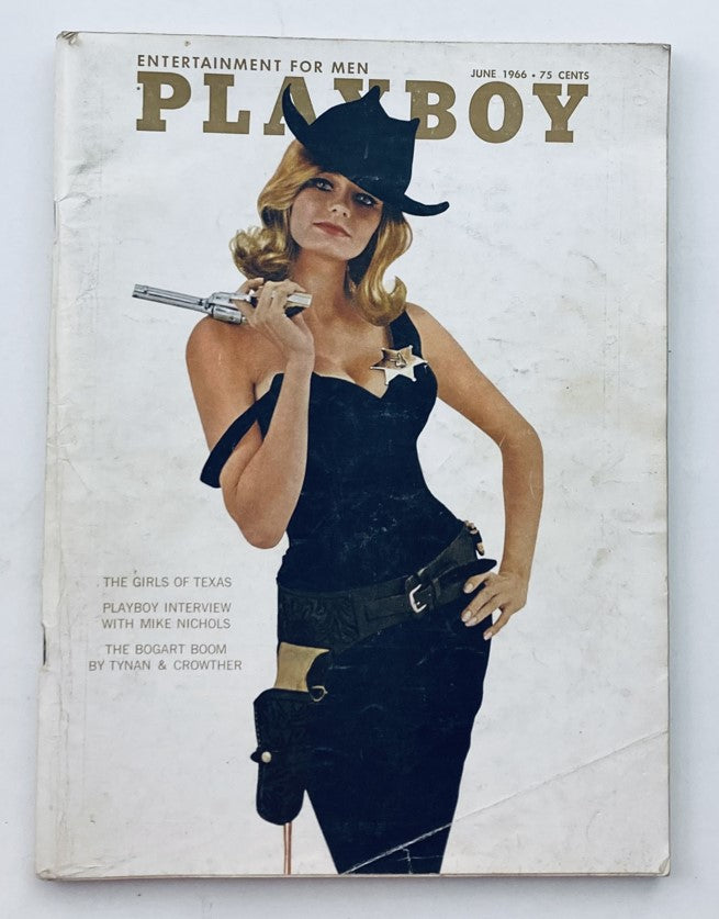 VTG Playboy Magazine June 1966 Playmate Kelly Burke w Centerfold No Label