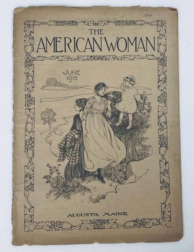 VTG The American Woman Magazine June 1915 Vol 25 No. 1 God's Kiss No Label