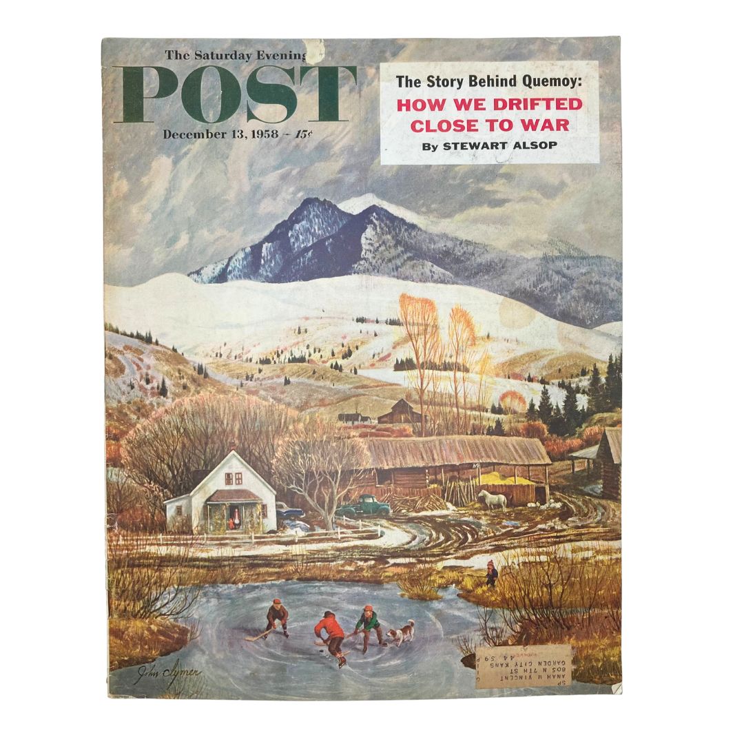 Saturday Evening Post Magazine December 13 1958 Mountain Rockies - John Clymer