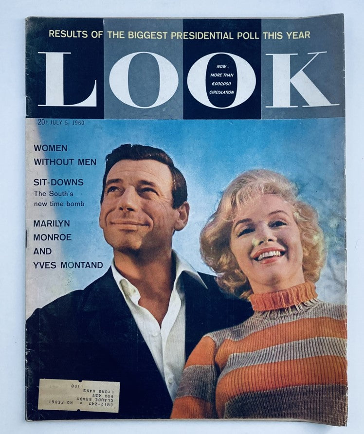 VTG Look Magazine July 5 1960 Vol 24 No. 14 Marilyn Monroe & Yves Montand