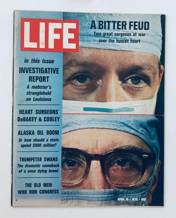 RES* VTG Life Magazine April 10 1970 Vol 68 No. 13 DeBakey and Cooley No Label