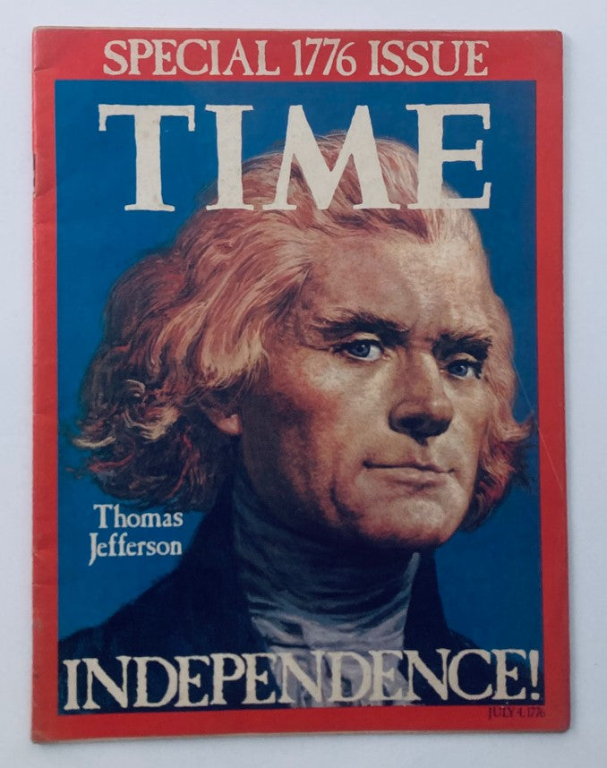 VTG Time Magazine July 4 1776 Thomas Jefferson Independence No Label