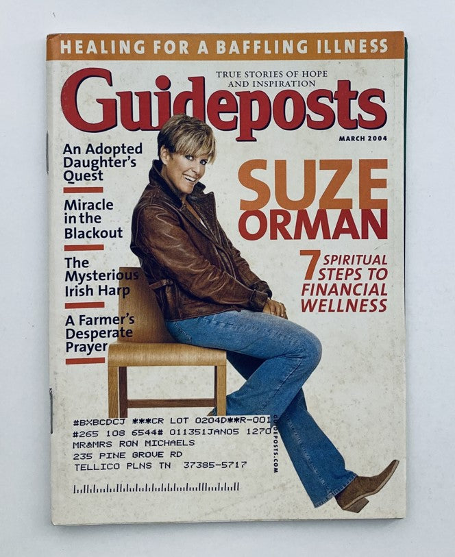 Guideposts Magazine March 2004 Vol 59 No. 1 Suze Orman Financial Wellness