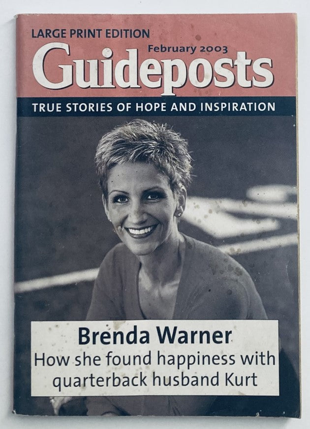 Guideposts Magazine February 2003 Brenda Warner with Quarterback Husband Kurt