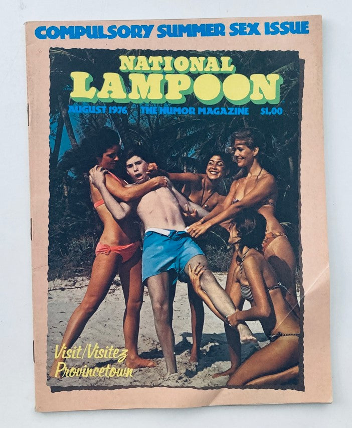 VTG National Lampoon Magazine August 1976 Visit Provincetown No Label