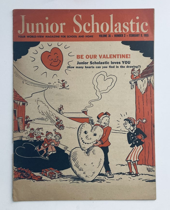 Junior Scholastic Magazine February 9 1955 Be Our Valentine No Label