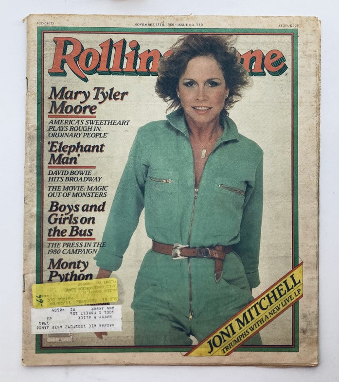 VTG Rolling Stone Magazine November 13 1980 Issue 330 Mary Tyler Moore Cover