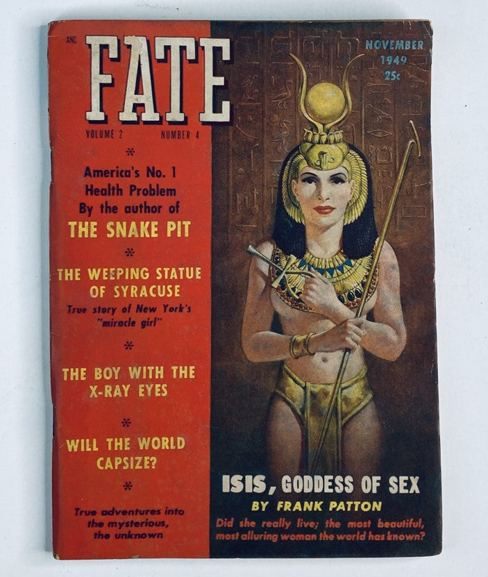 VTG Fate Magazine November 1949 Vol 2 #4 Isis, The Goddess of Sex No Label