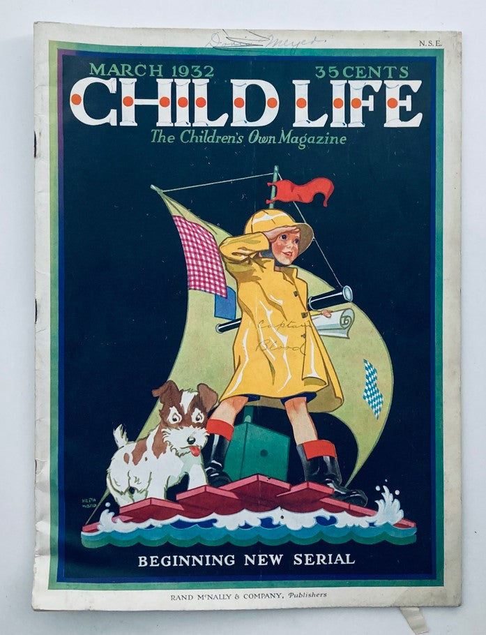 VTG Child Life Magazine March 1932 Vol 11 No. 3 The Faery Riders No Label