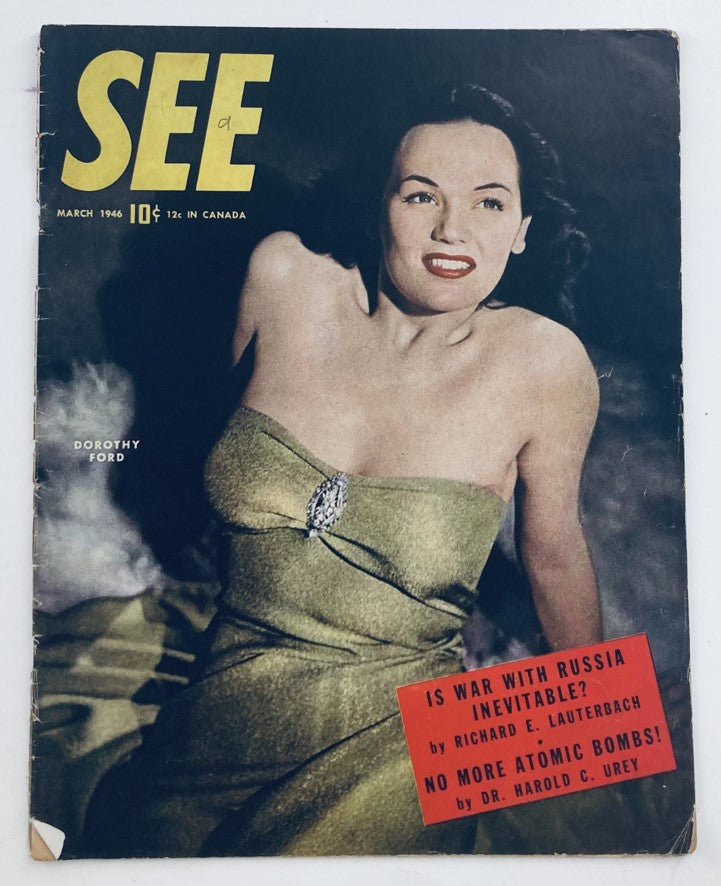 VTG See Magazine March 1946 Vol 5 No. 2 Dorothy Ford Cover No Label