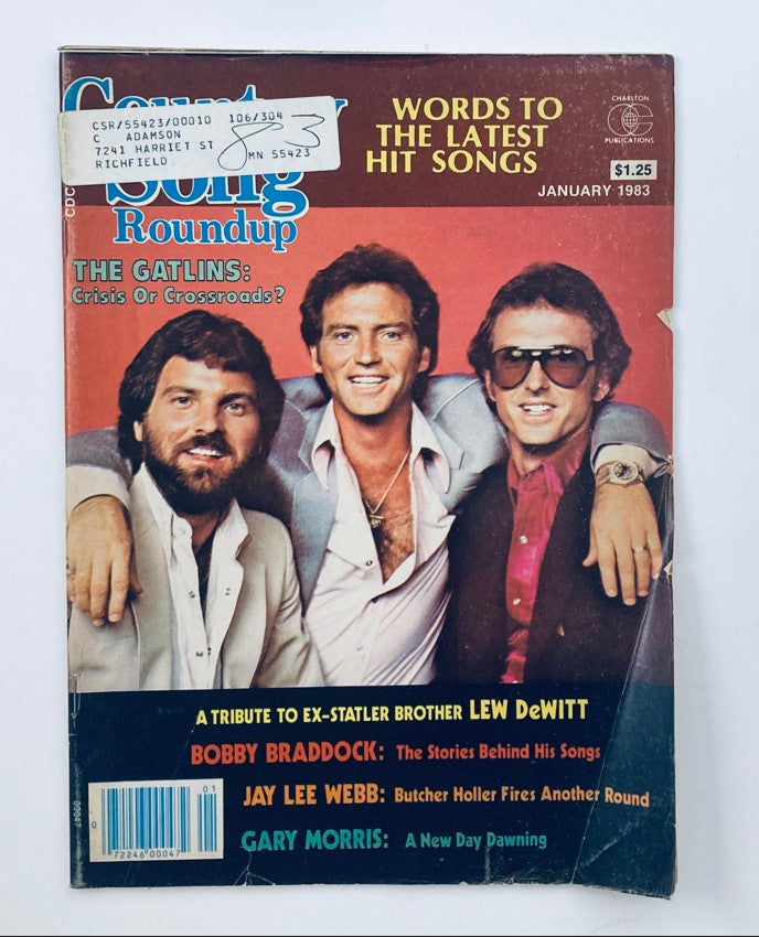 VTG Country Song Roundup Magazine January 1983 The Gatlins Crisis or Crossroads