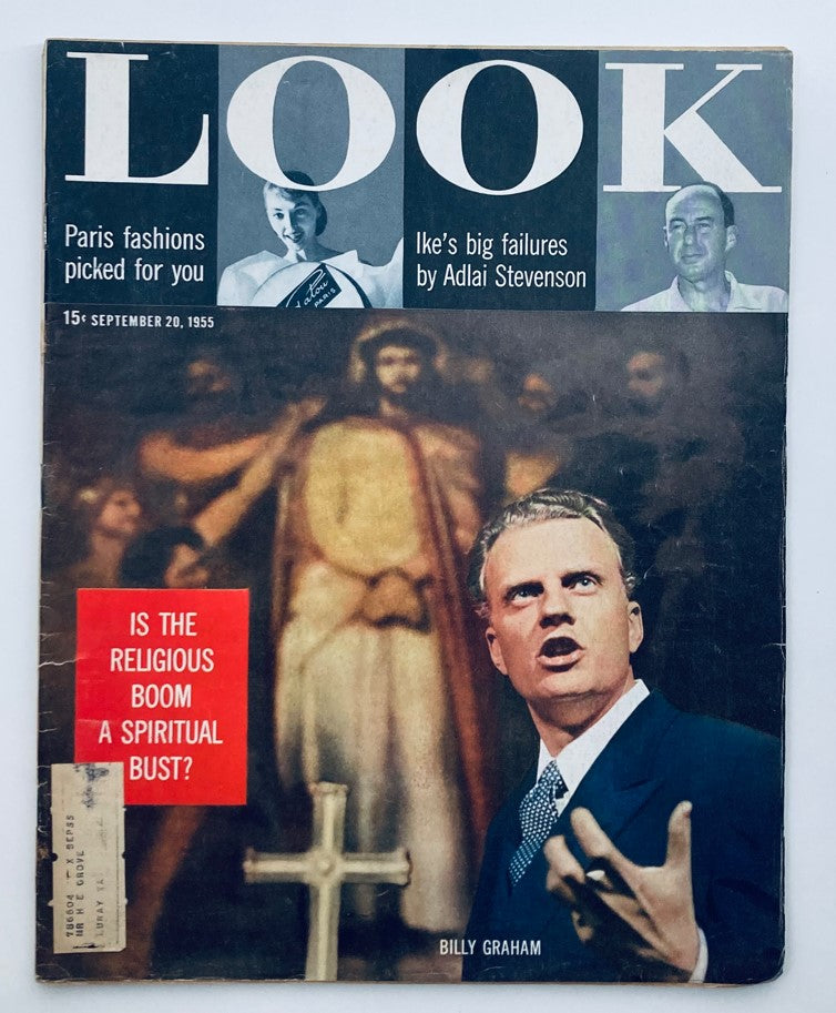 VTG Look Magazine September 20 1955 Billy Graham American Evangelist