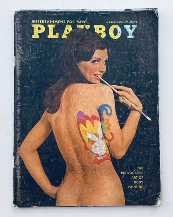 VTG Playboy Magazine March 1968 Playmate Michelle Hamilton w Centerfold No Label