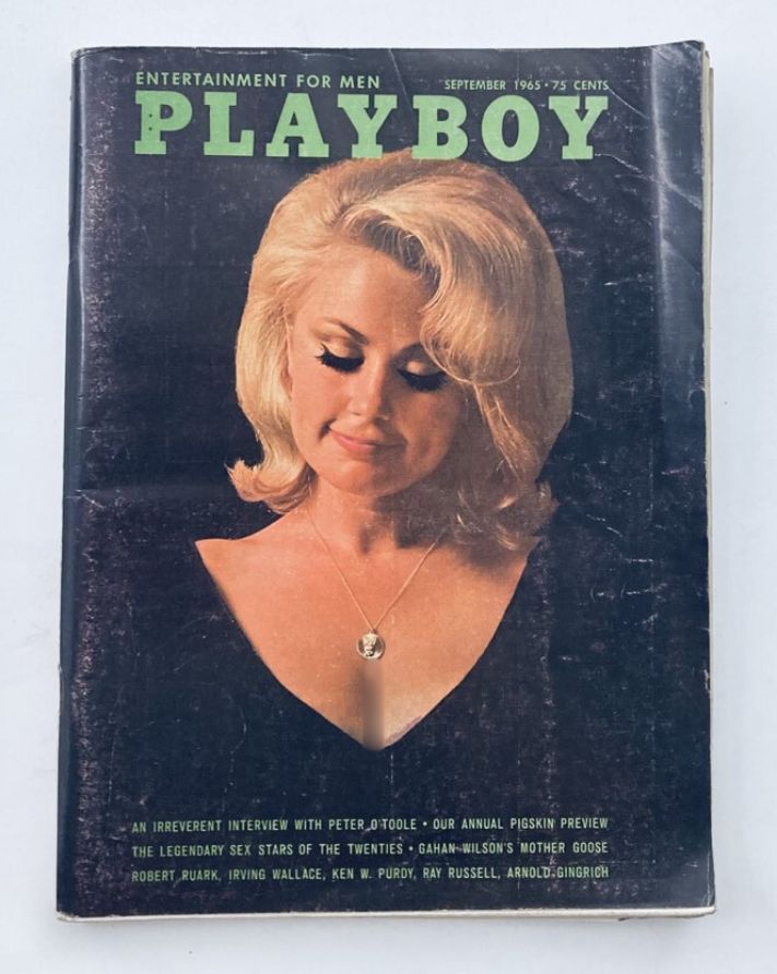 VTG Playboy Magazine September 1965 Patti Reynolds w Centerfold No Label