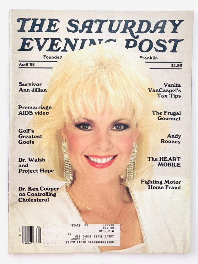 Saturday Evening Post Magazine April 1988 Survivor Ann Jillian - NBC Photo