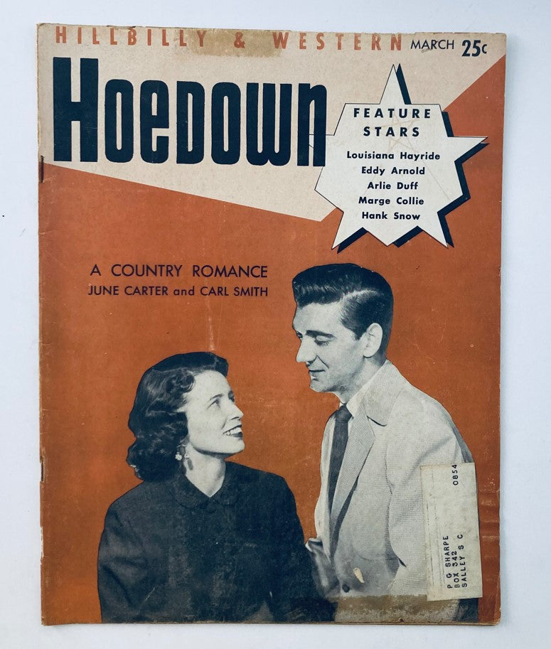 VTG Hoedown Magazine March 1954 Vol 1 No. 7 June Carter and Carl Smith