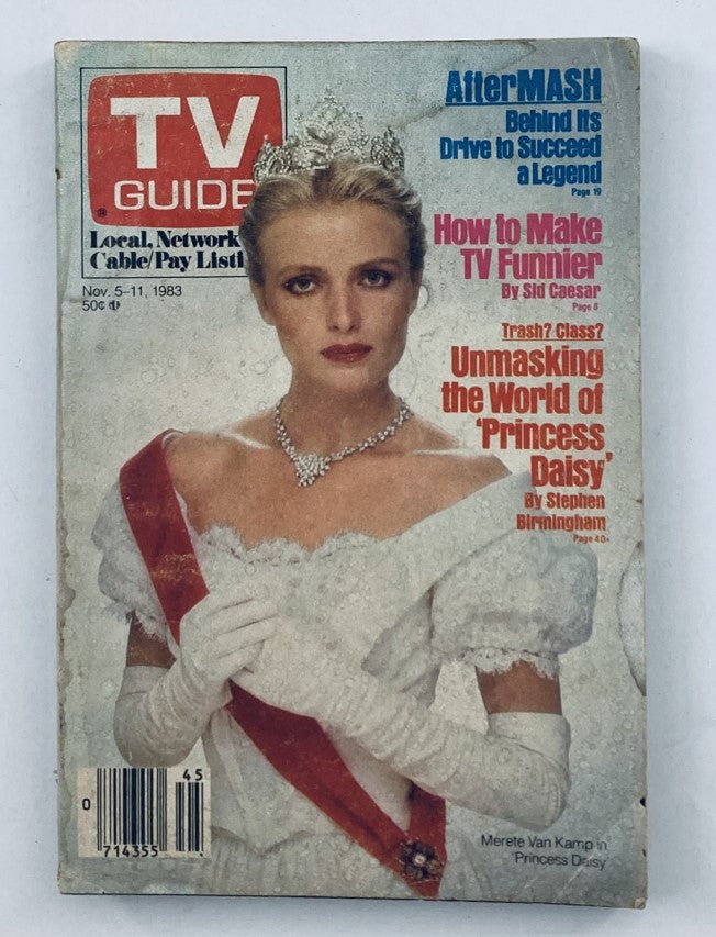 TV Guide Magazine November 5 1983 Merete Van Kamp Cincinnati Ed. No Label