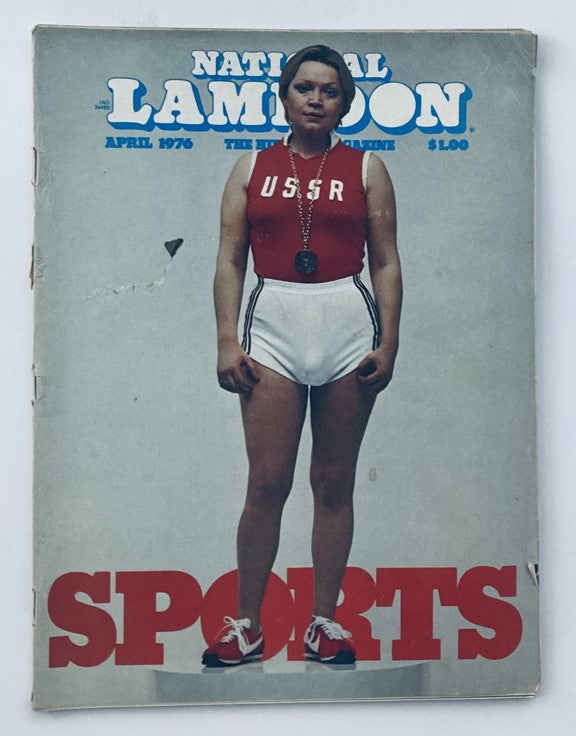 VTG National Lampoon Magazine April 1976 U.S. Olympic Handbook No Label