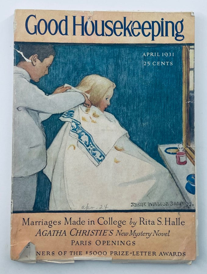 VTG Good Housekeeping Magazine April 1931 Marriages Made in College No Label