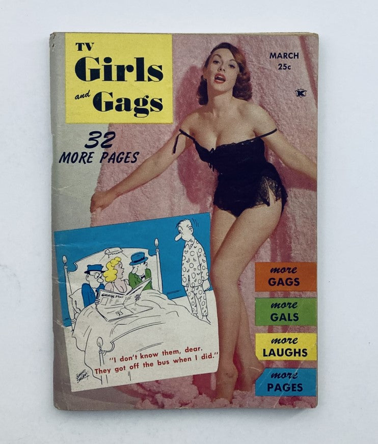 VTG TV Girls and Gags Magazine March 1959 Vol 6 No. 2 A Case of Brandy No Label