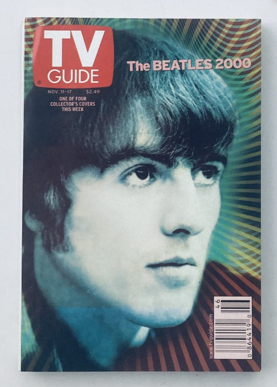 TV Guide Magazine November 11 2000 George Harrison San Francisco Ed. No Label VG