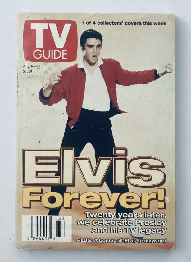 TV Guide Magazine August 16 1997 Elvis Presley Tampa-Sarasota Ed. No Label