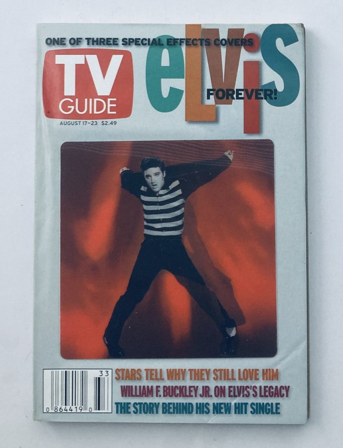 TV Guide Magazine August 17 2002 Elvis Presley NY Metro Ed. No Label