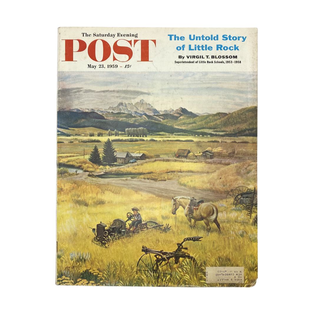 Saturday Evening Post Magazine May 23 1959 Western Wyoming - John Clymer