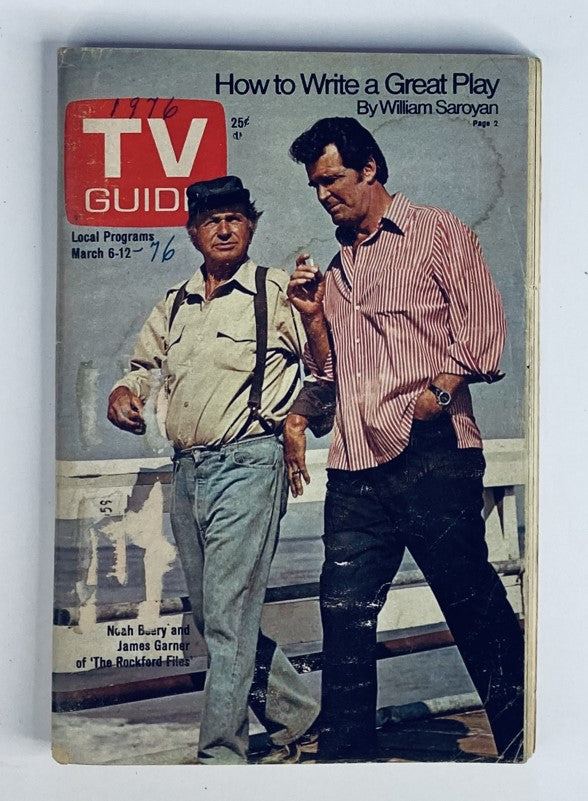 TV Guide Magazine March 6 1976 #1197 Noah Beery James, Garner WA-Baltimore Ed.