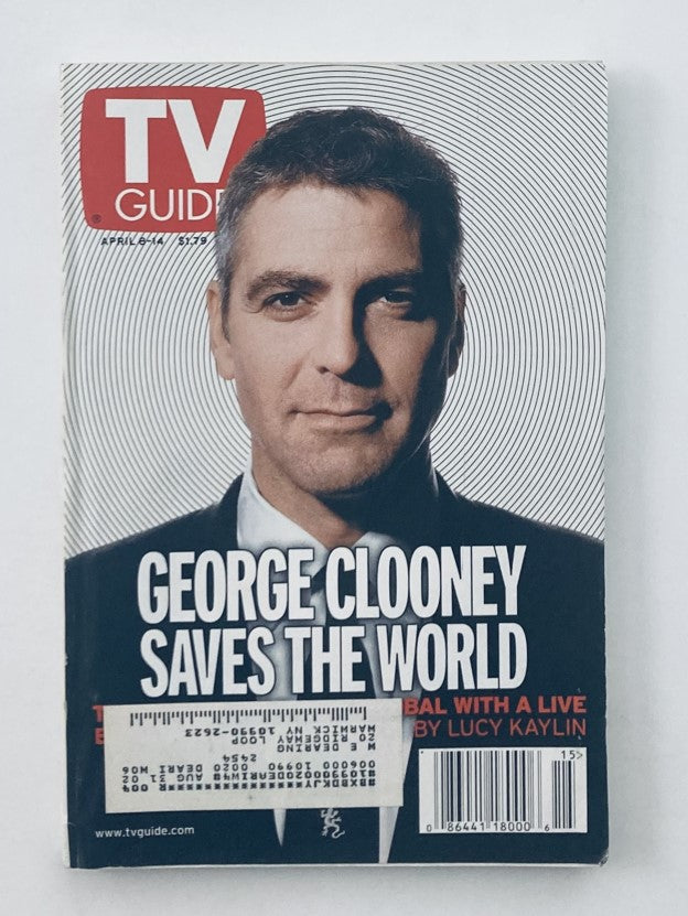 TV Guide Magazine April 8 2000 George Clooney Saves The World NY Metro Ed.