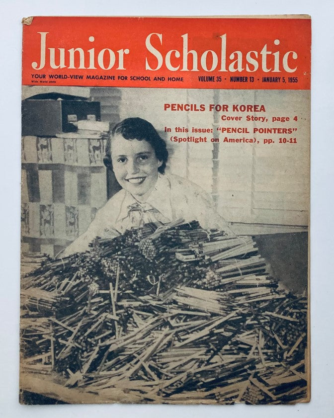 VTG Junior Scholastic Magazine January 5 1955 Pencil Pointers No Label