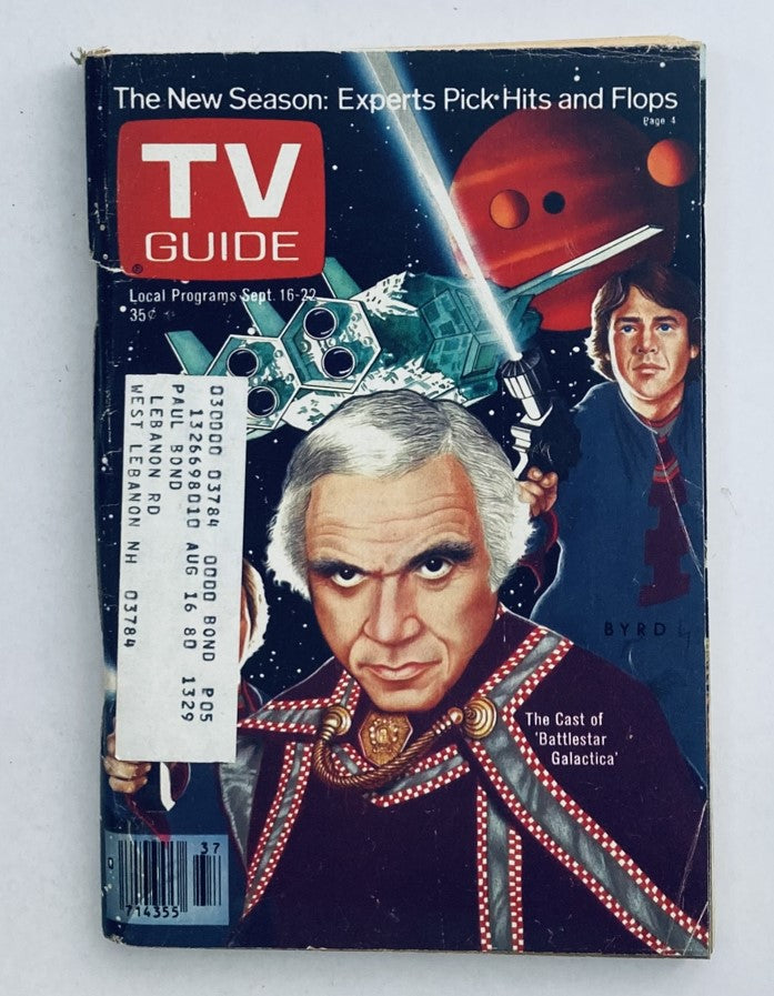 TV Guide Magazine September 16 1978 #1329 Richard Hatch New Hampshire Ed.