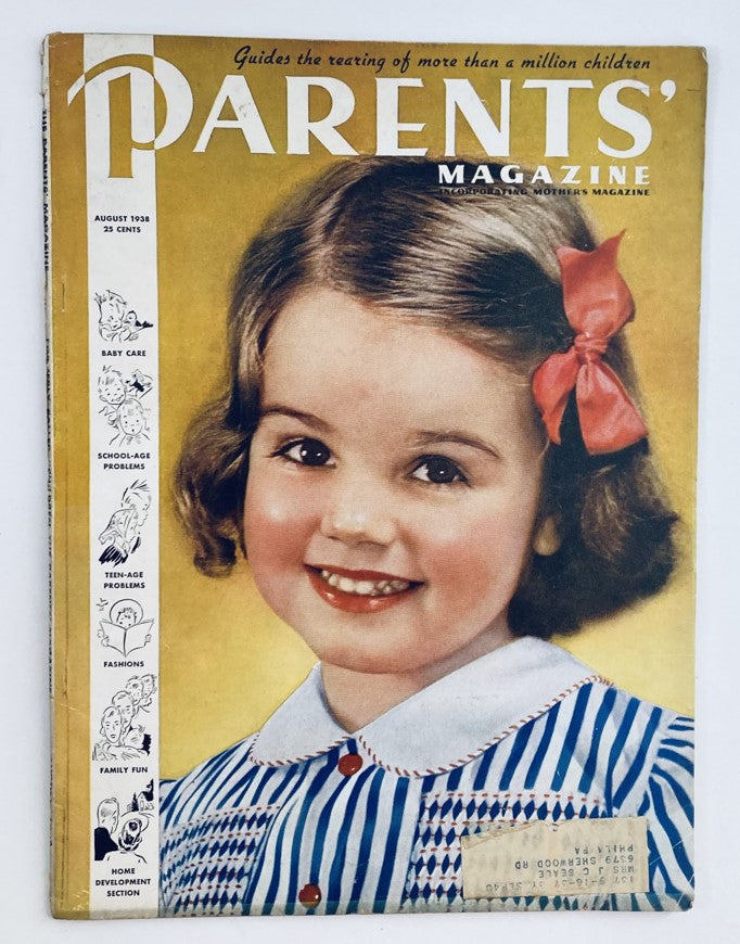 VTG The Parents' Magazine August 1938 Vol 13 No. 8 The Cost of Habit Training