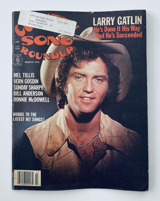 VTG Country Song Roundup Magazine March 1978 Larry Gatlin & Mel Tillis