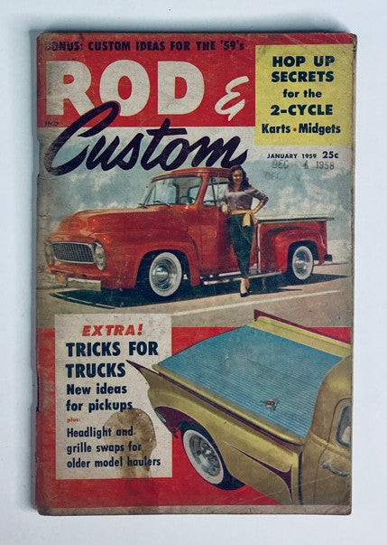 VTG Rod & Custom Magazine January 1959 Northwest Rods and Customs No Label