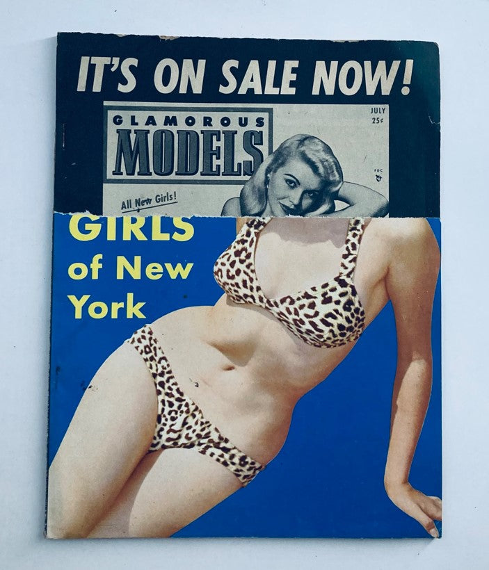 VTG Cover Girls Models Magazine August 1954 June McCall, Evelyn West No Label