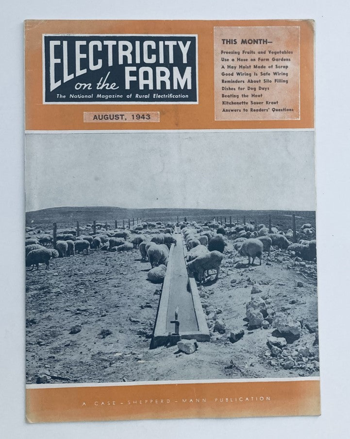 VTG Electricity on the Farm Magazine August 1943 Freezing Fruits and Vegetables