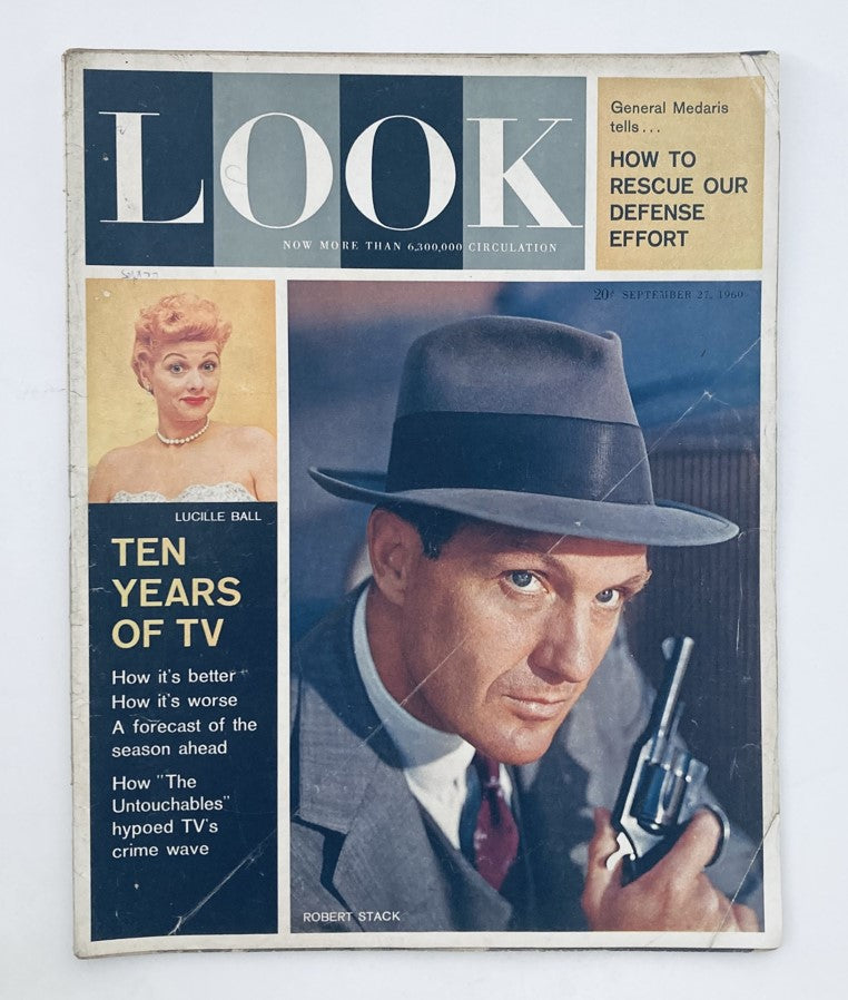 RES* VTG Look Magazine September 27 1960 Vol 24 No. 20 Lucille Ball No Label