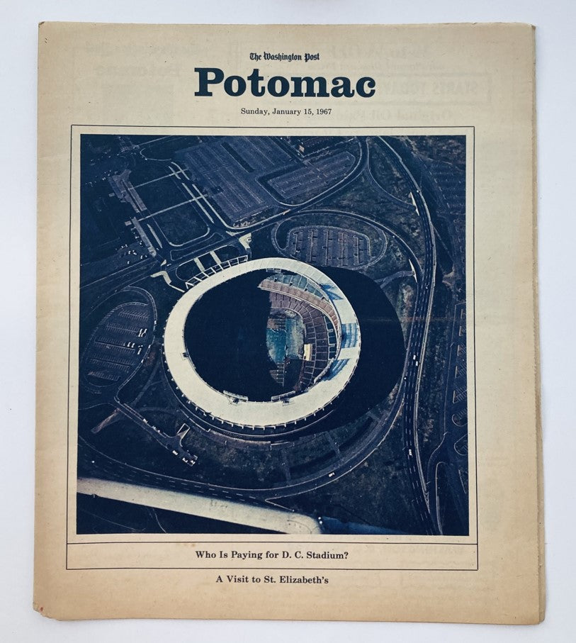 VTG Washington Post Potomac Magazine January 15 1967 D.C. Stadium No Label