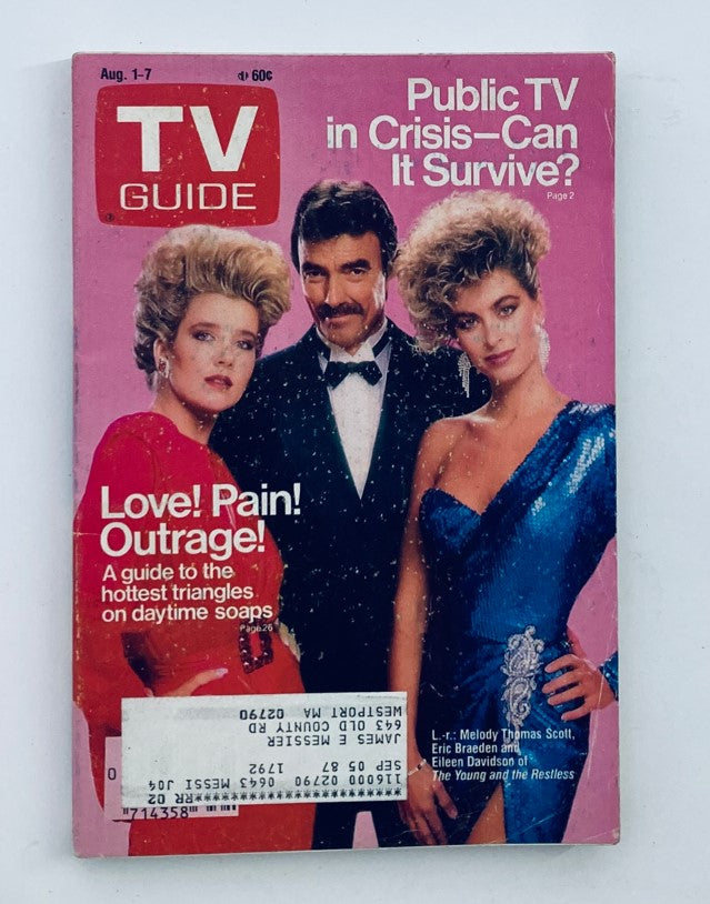 TV Guide Magazine August 1 1987 The Young and The Restless (Missing Ed.)