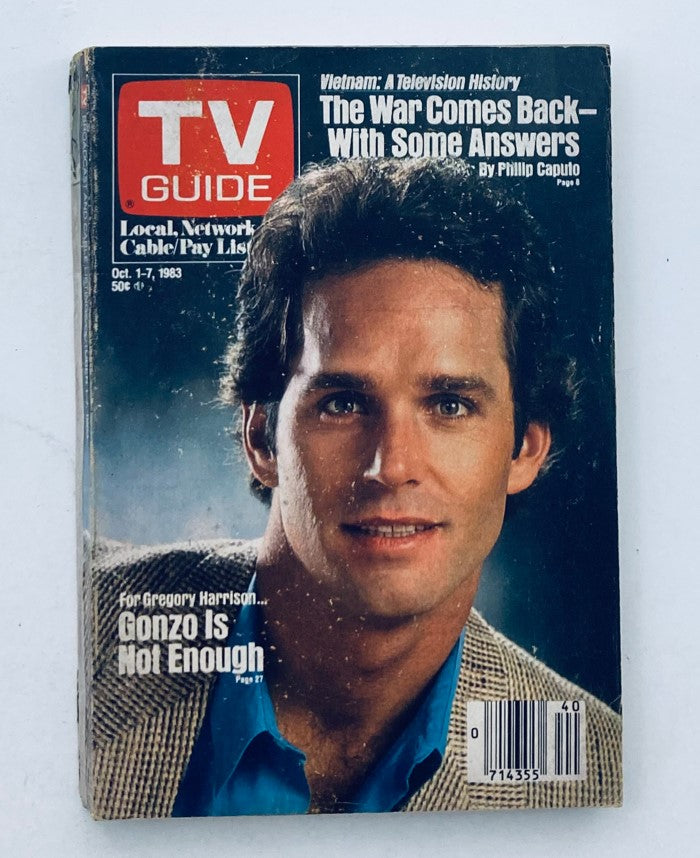 TV Guide Magazine October 1 1983 Gregory Harrison LA Metro Ed. No Label