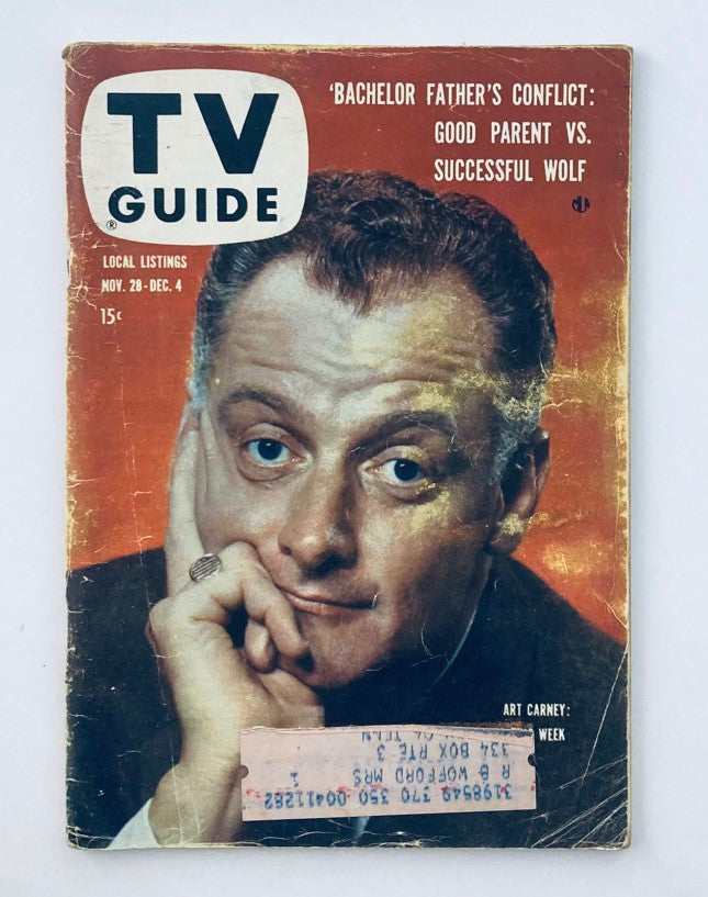 TV Guide Magazine November 28 1959 Art Carney Georgia Ed.