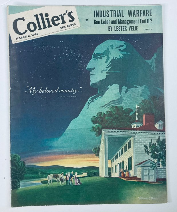 VTG Collier's Magazine March 2 1946 Vol 117 No. 9 My Beloved Country No Label