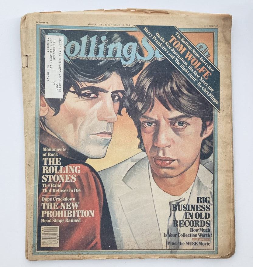 VTG Rolling Stone Magazine August 21 1980 No. 324 Keith Richards & Mick Jagger