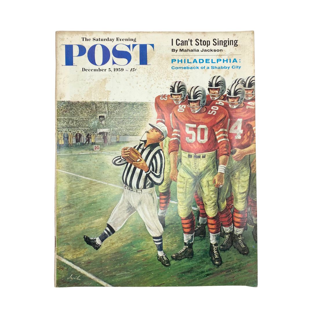 Saturday Evening Post Magazine December 5 1959 Colossi - Alajalov No Label